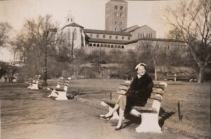 Anne Seagrim in New York, in the early 1950s.