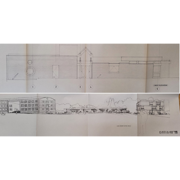 David Thurlow's second proposed pavilion at Churchill College