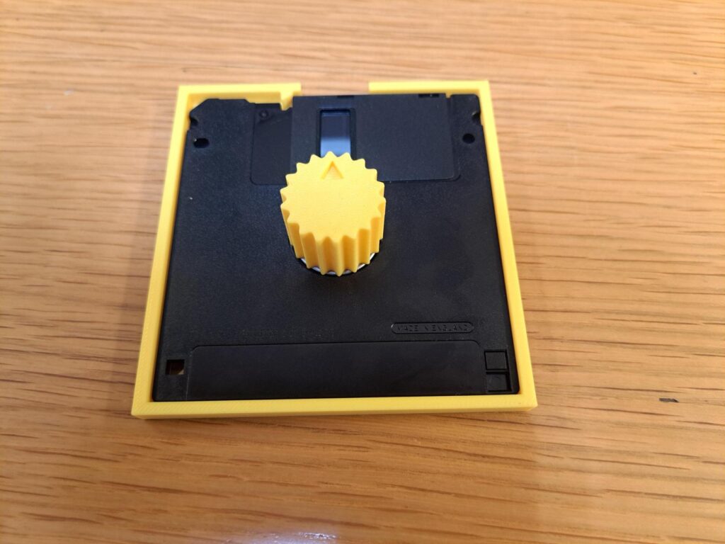 The finished item in use