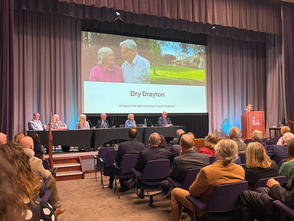 Jenny Joy (daughter of Bob Edwards) presenting at the Bob Edwards centenary panel: Life and legacy