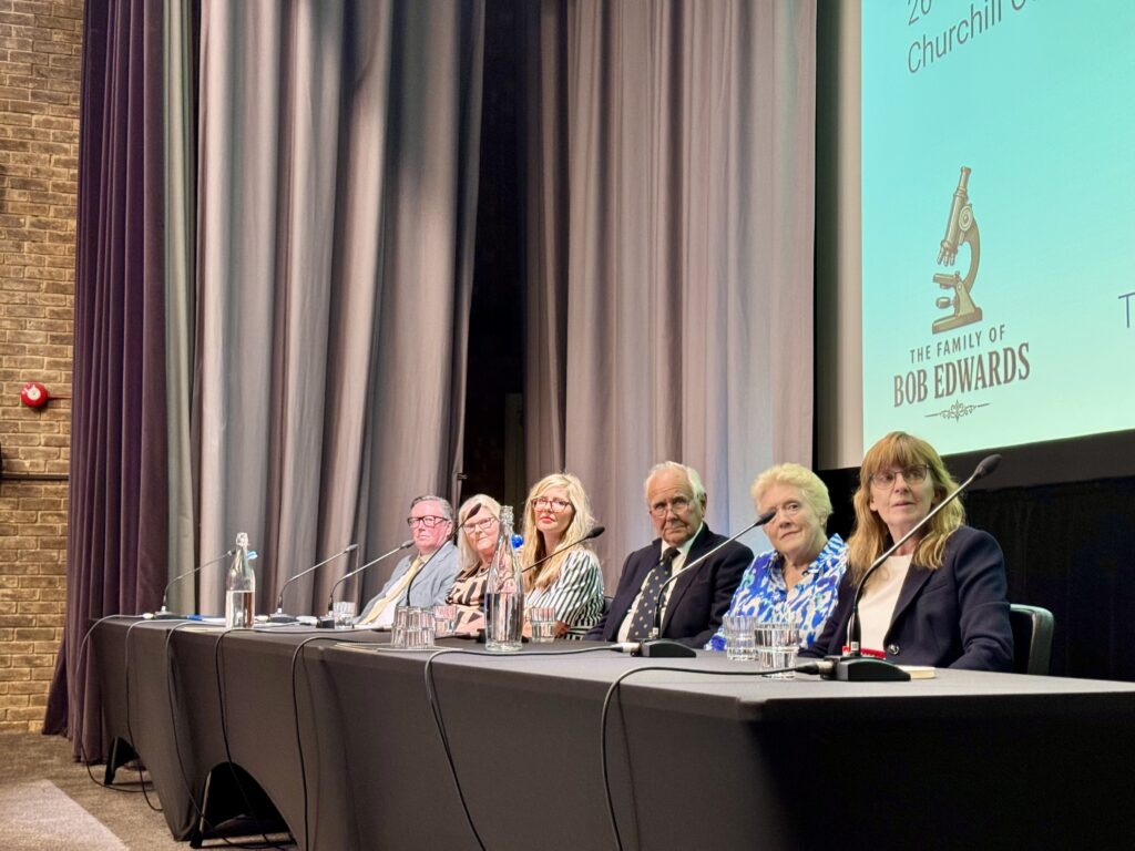 Panellists left to right: Mike Macnamee, Louise Brown, Emma Barnett, Richard Gardner, Fiona Bennett and Jenny Joy