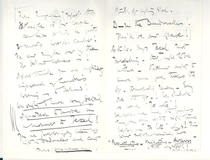 Letter from Admiral Fisher to Churchill on the Dardanelles